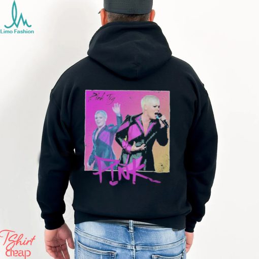 Pink try singing picture 2023 shirt
