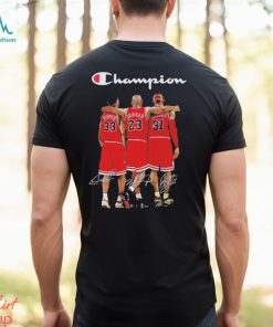 Pippen Jordan and Rodman Champions 2023 signatures shirt - Limotees