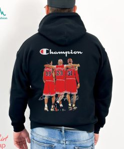 Pippen Jordan and Rodman Champions 2023 signatures shirt