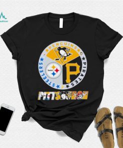 Pittsburgh sports teams logo Steelers Penguins and Pirates Shirt