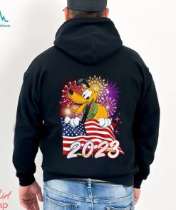 Pluto Dog American Flag 2023 4th Of July Independence Day Tshirt