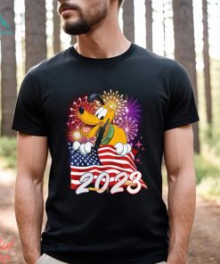 Pluto Dog American Flag 2023 4th Of July Independence Day Tshirt