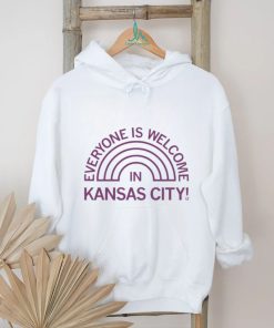 Rainbow everyone is welcome in Kansas City logo shirt