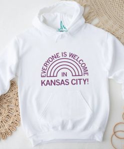 Rainbow everyone is welcome in Kansas City logo shirt