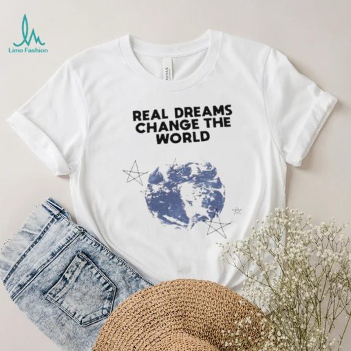 Read dreams change the world planet shirt