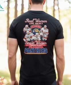 Real Women Love Hockey Smart Women Love The Florida Panthers T Shirt