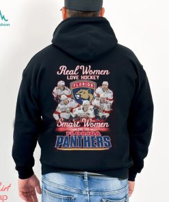 Real Women Love Hockey Smart Women Love The Florida Panthers T Shirt