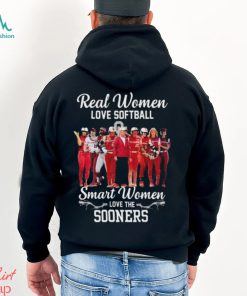 Real Women Love Softball Smart Women Love The Oklahoma Sooners Team shirt