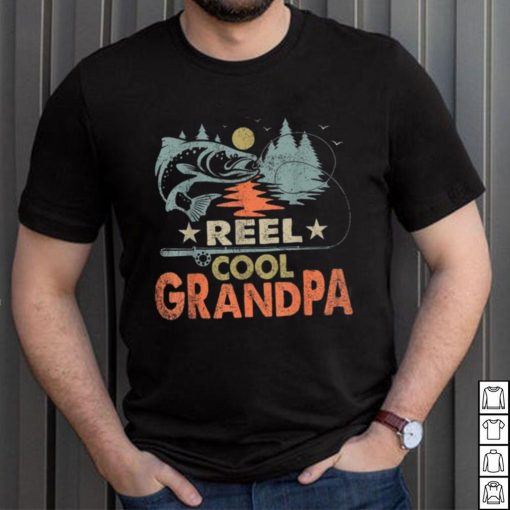 Reel Cool Grandpa Fishing Lover Vintage Father’s Day Short Sleeve T shirt