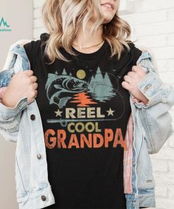 Reel Cool Grandpa Fishing Lover Vintage Father’s Day Short Sleeve T shirt