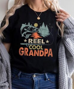 Reel Cool Grandpa Fishing Lover Vintage Father’s Day Short Sleeve T shirt