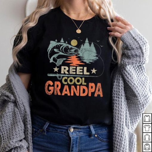 Reel Cool Grandpa Fishing Lover Vintage Father’s Day Short Sleeve T shirt