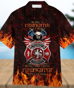 Retired Firefighter Aloha Hawaiian Shirt For Men and Women