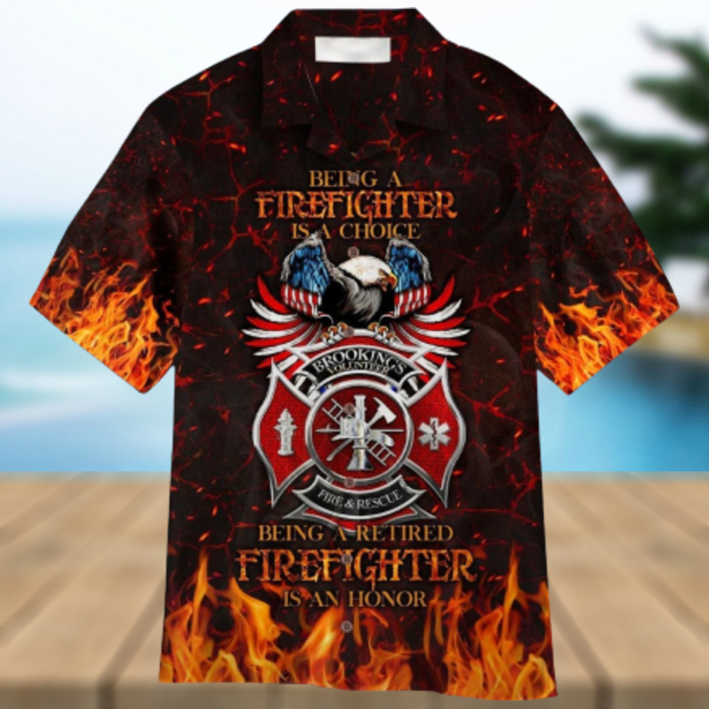Retired Firefighter Aloha Hawaiian Shirt For Men and Women Retired Firefighter Aloha Hawaiian Shirt For Men and Women
