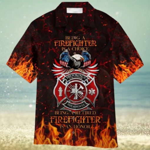 Retired Firefighter Aloha Hawaiian Shirt For Men and Women