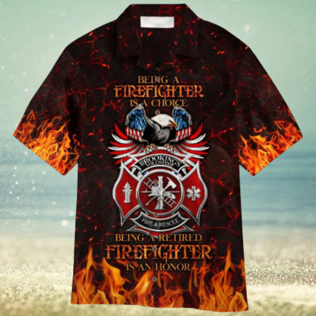 Retired Firefighter Aloha Hawaiian Shirt For Men and Women Retired Firefighter Aloha Hawaiian Shirt For Men and Women