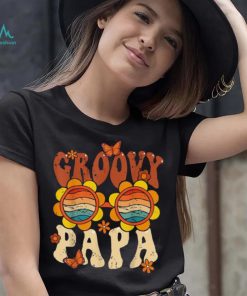 Retro Groovy Papa 70s Aesthetic 1970’s Father’s Day Long Sleeve T shirt