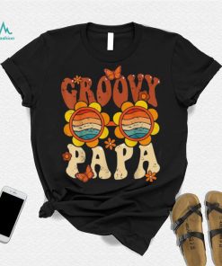 Retro Groovy Papa 70s Aesthetic 1970’s Father’s Day Long Sleeve T shirt