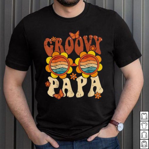 Retro Groovy Papa 70s Aesthetic 1970’s Father’s Day Long Sleeve T shirt