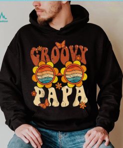 Retro Groovy Papa 70s Aesthetic 1970’s Father’s Day Long Sleeve T shirt