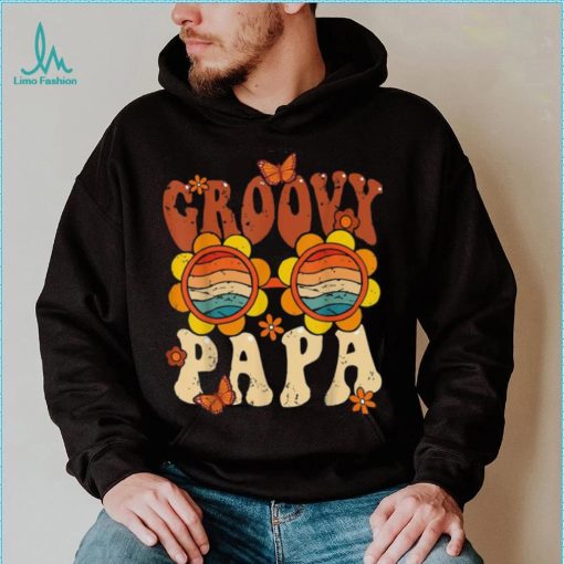 Retro Groovy Papa 70s Aesthetic 1970’s Father’s Day Long Sleeve T shirt