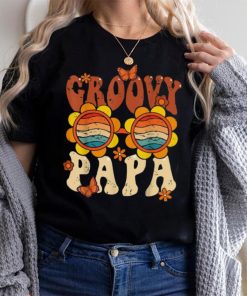 Retro Groovy Papa 70s Aesthetic 1970’s Father’s Day Long Sleeve T shirt