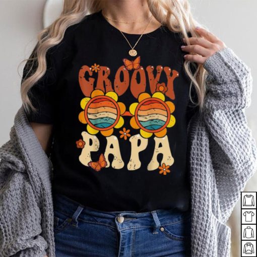 Retro Groovy Papa 70s Aesthetic 1970’s Father’s Day Long Sleeve T shirt