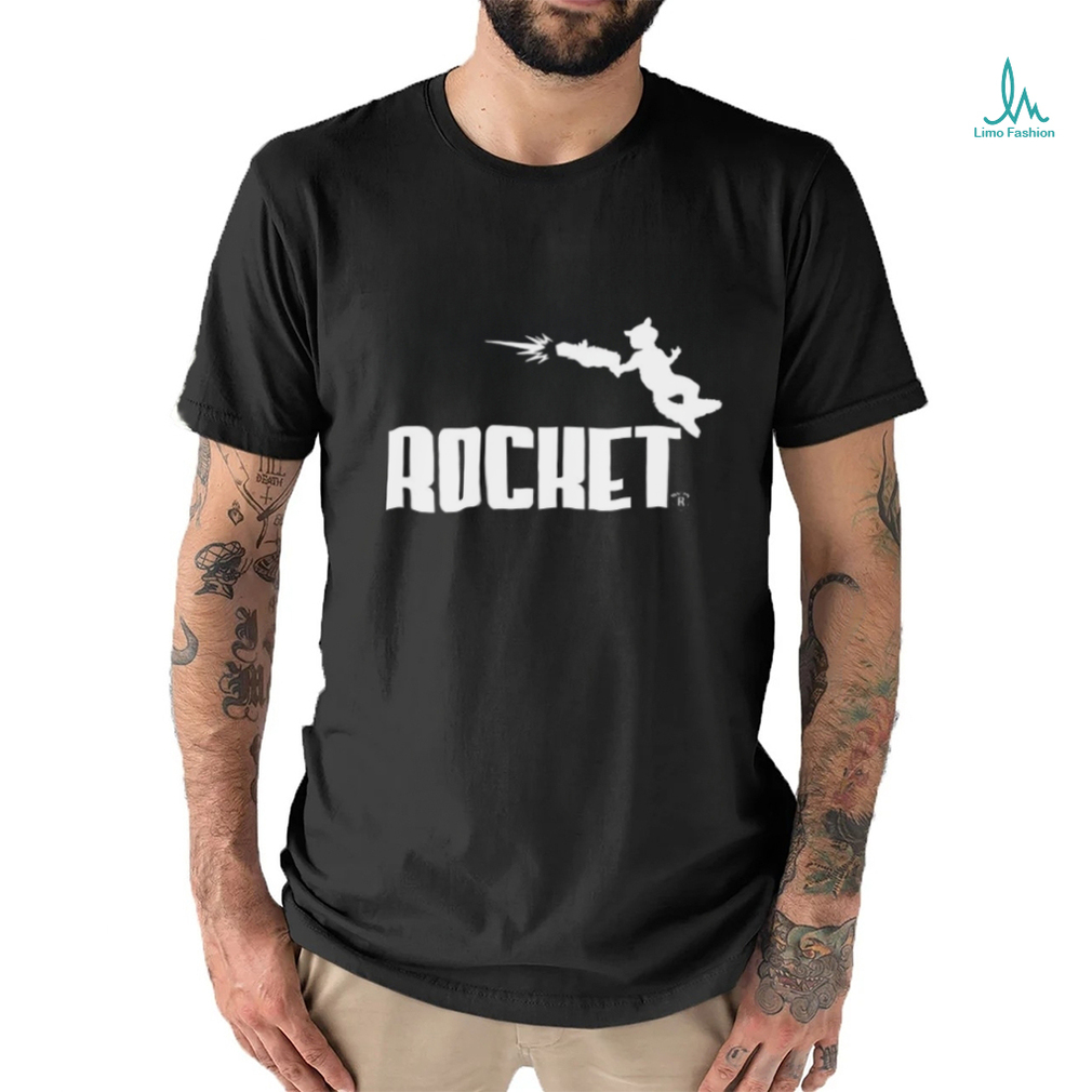 Rocket Raccoon X Puma Leaping Raccoon logo shirt Rocket Raccoon X Puma Leaping Raccoon logo shirt