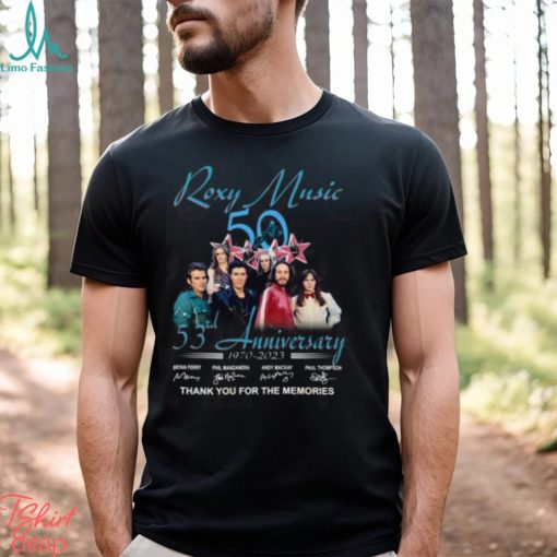 Roxy Music 53rd Anniversary 1970 – 2023 Thank You For The Memories T Shirt