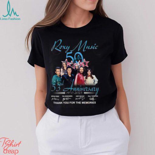 Roxy Music 53rd Anniversary 1970 – 2023 Thank You For The Memories T Shirt