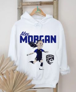 San Diego Wave FC Alex Morgan caricature art shirt