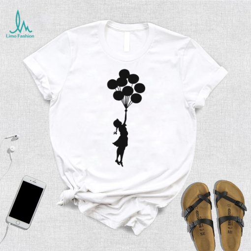 Sara Reyi Banksy Palestine Girl With Balloons shirt