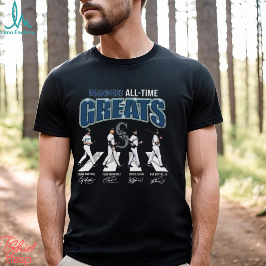 Seattle Mariners All Time Greats Abbey Road Signatures shirt