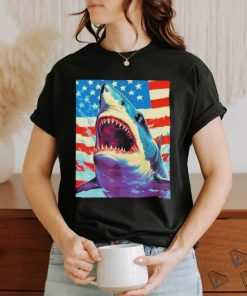 Sharks The Pop Art Patriotic Predator Shirt