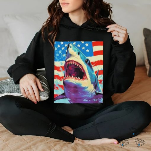 Sharks The Pop Art Patriotic Predator Shirt