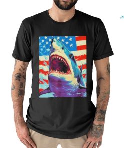 Sharks The Pop Art Patriotic Predator Shirt