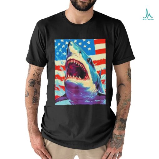 Sharks The Pop Art Patriotic Predator Shirt