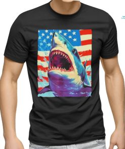 Sharks The Pop Art Patriotic Predator Shirt