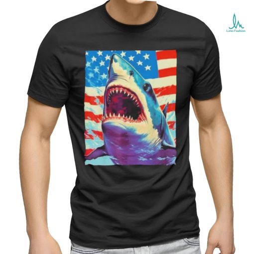 Sharks The Pop Art Patriotic Predator Shirt