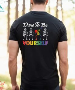 Skeleton LGBT Dare To Be Yourself Gay Pride T Shirt