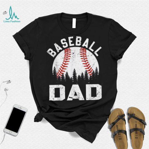 Softball Baseball Dad Retro Vintage Gift Ball Father’s Day Crewneck Sweatshirt