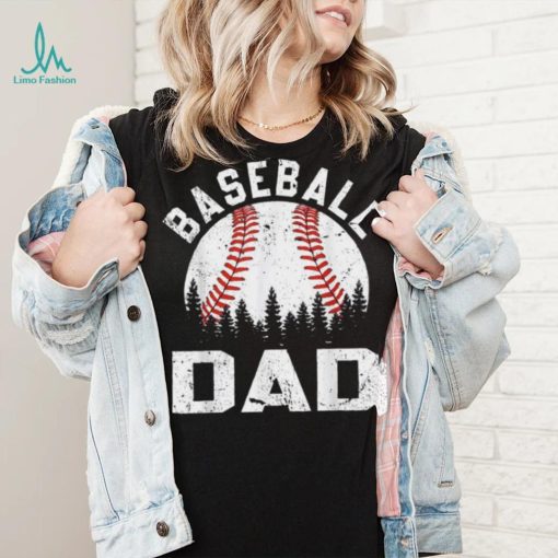 Softball Baseball Dad Retro Vintage Gift Ball Father’s Day Crewneck Sweatshirt