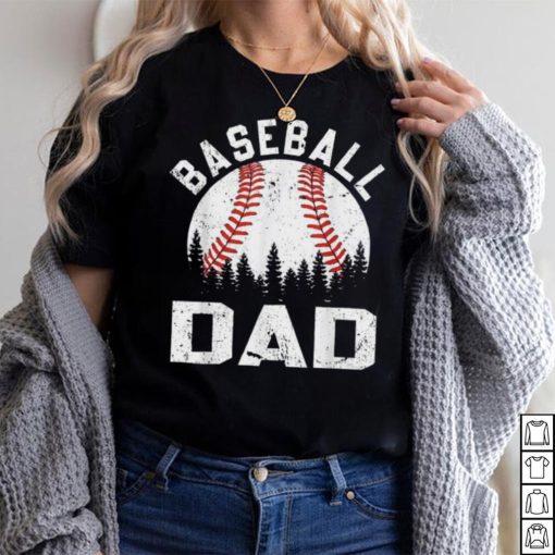 Softball Baseball Dad Retro Vintage Gift Ball Father’s Day Crewneck Sweatshirt