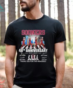 Sooners 48th Anniversary 1975 – 2023 Thank You For The Memories T Shirt