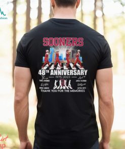 Sooners 48th Anniversary 1975 – 2023 Thank You For The Memories T Shirt