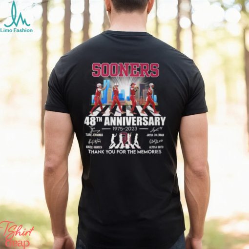 Sooners 48th Anniversary 1975 – 2023 Thank You For The Memories T Shirt