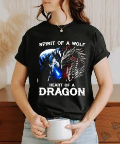Spirit Of A Wolf Heart Of A Dragon Classic T Shirt