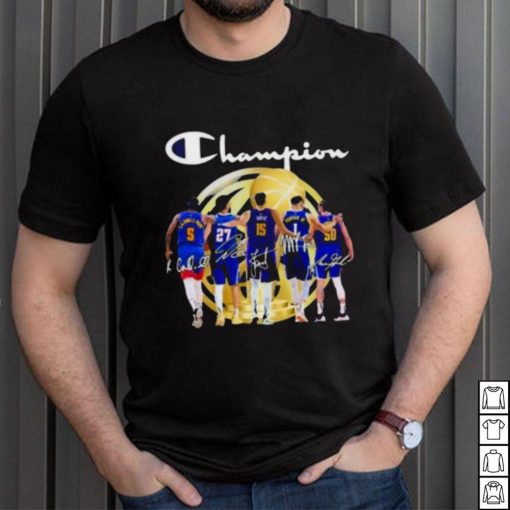 Sport Team Denver Nuggets Champions NBA Finals signatures shirt