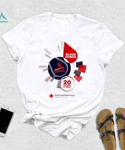 St. Louis Cardinals Blood Donor St. Louis Cardinals 20 years of giving American Red Cross logo shirt