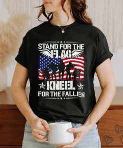 Stand for the flag kneel for the fallen veterans t shirt